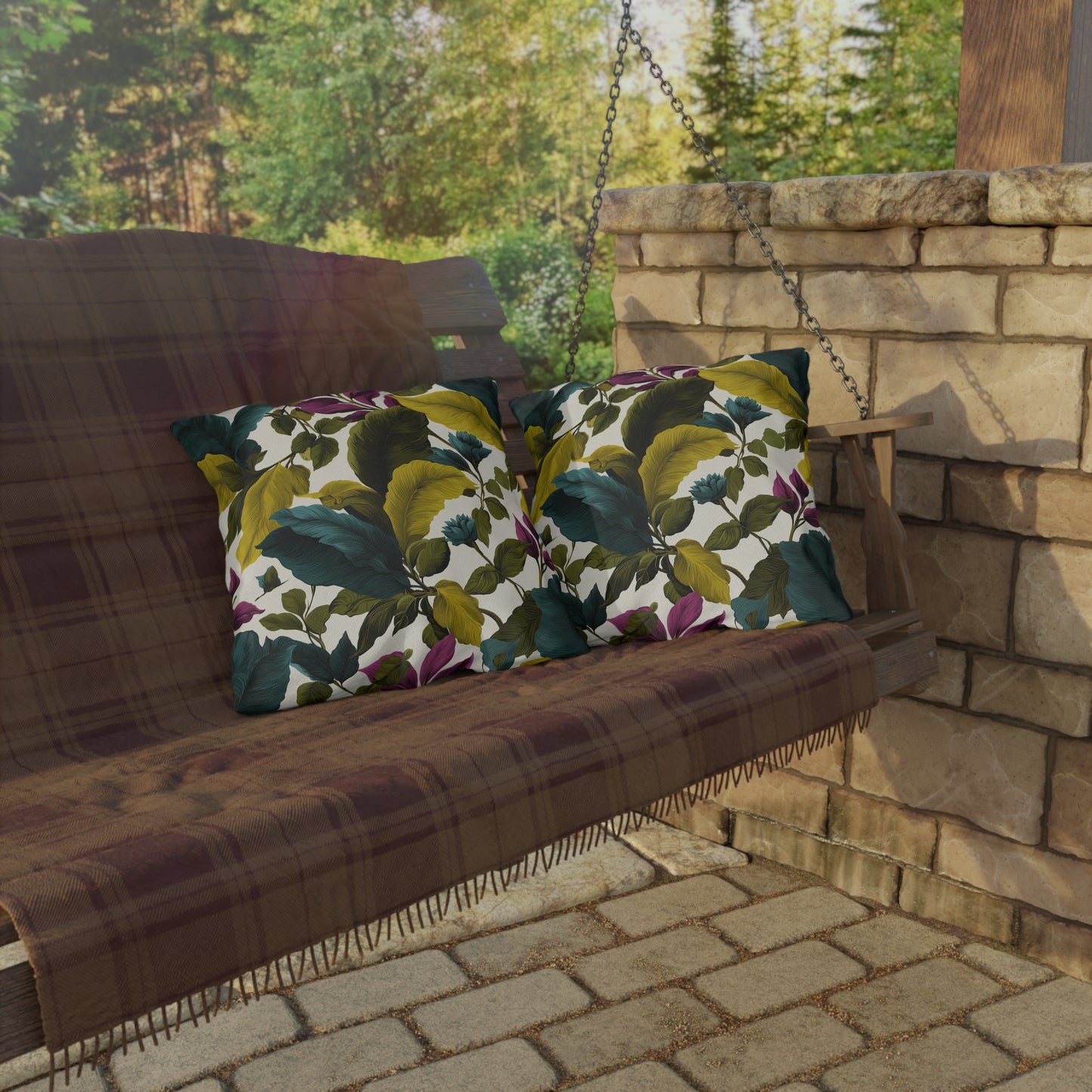 Tropical Lush Outdoor Pillow