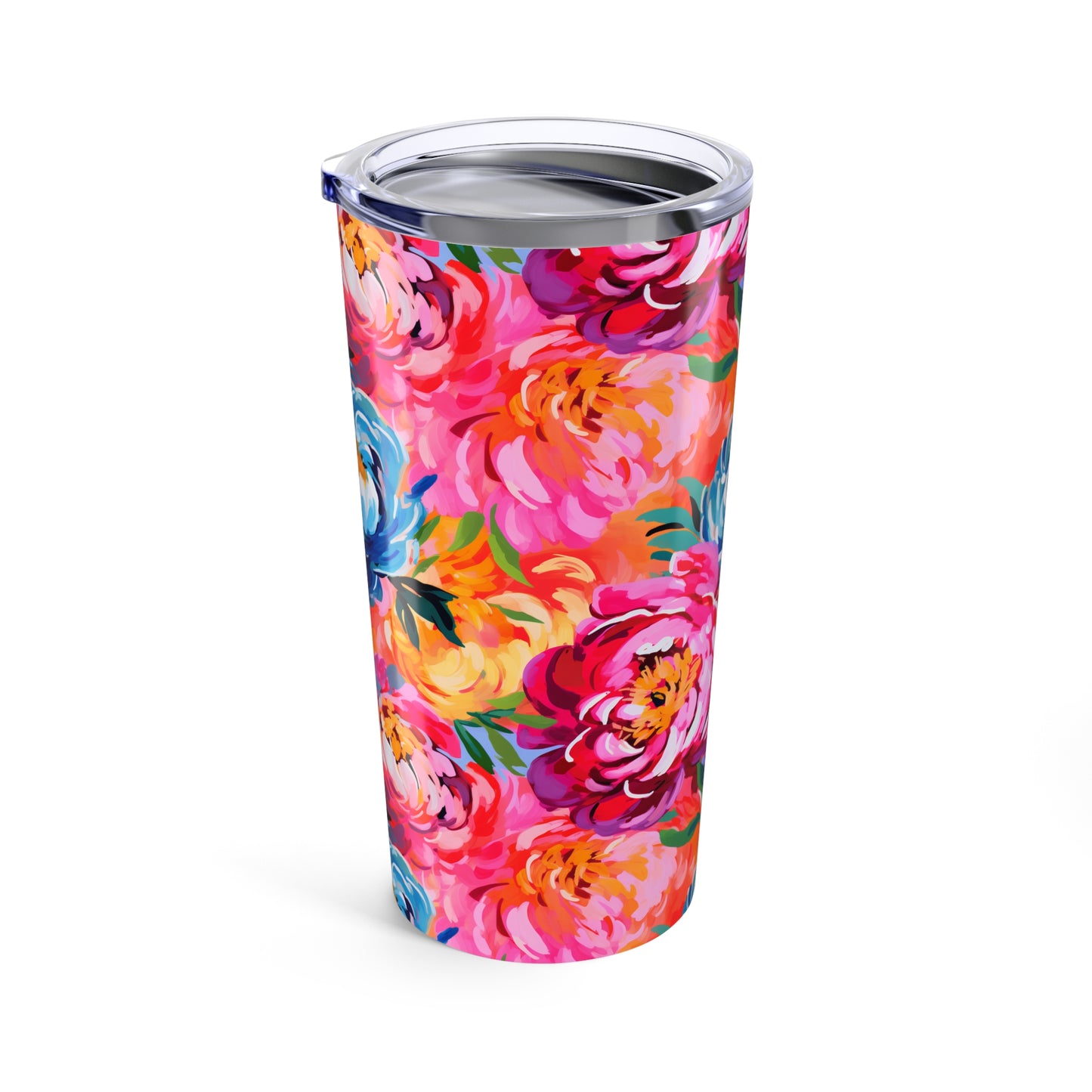 Painterly Peonies Tumbler