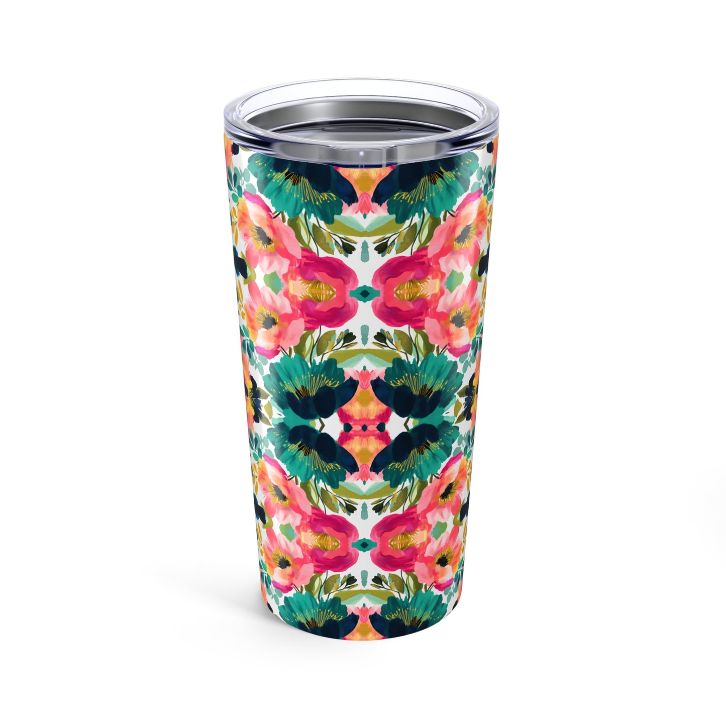 Painterly Petals Tumbler