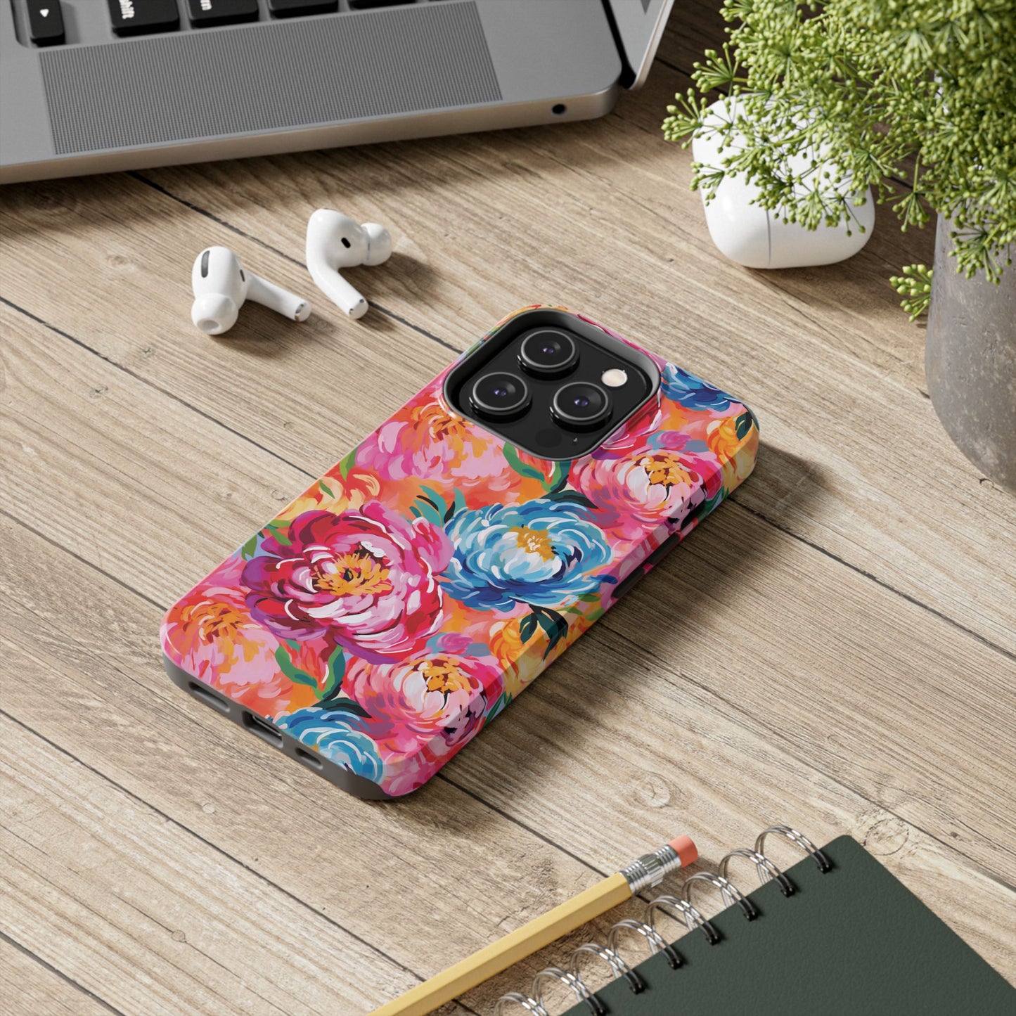 Painted Peonies iPhone Case