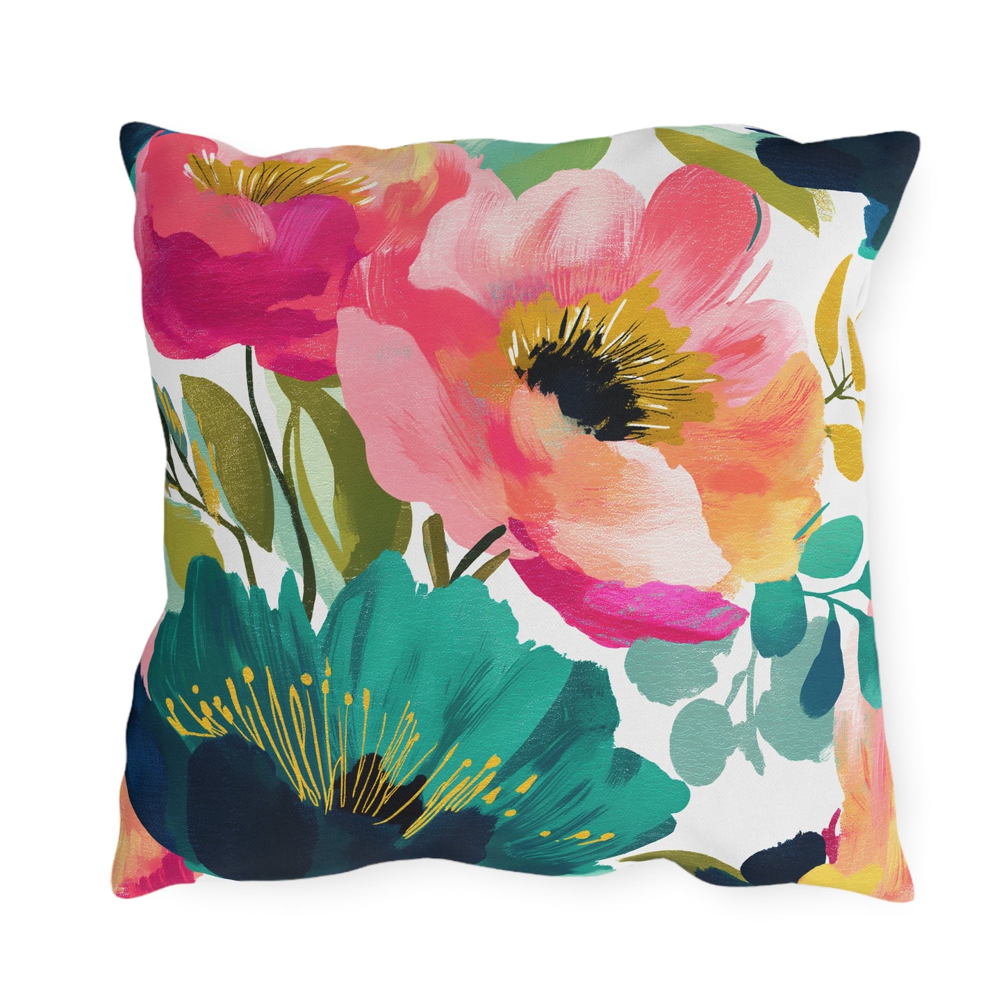Radiant Blooms Outdoor Pillows