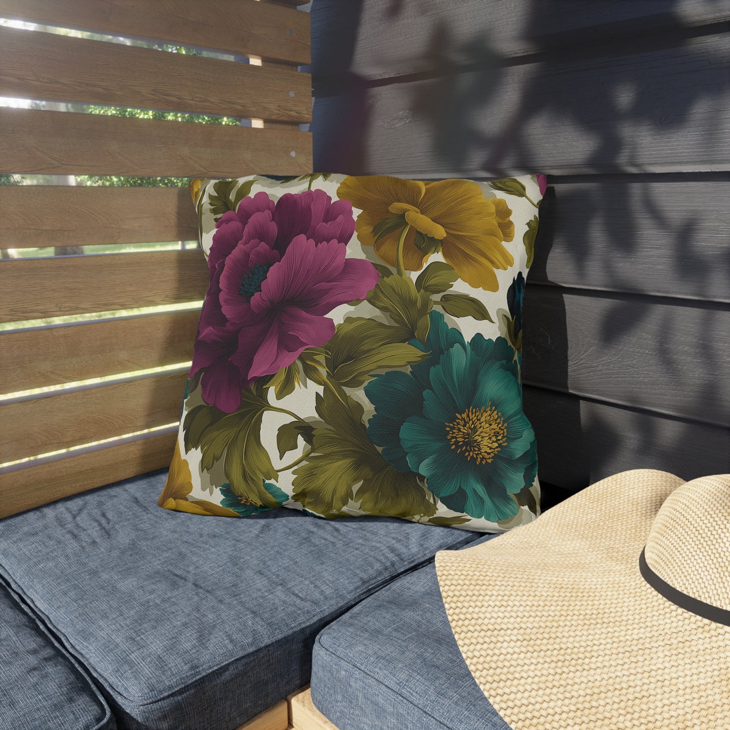 Regal Bloom Outdoor Pillow