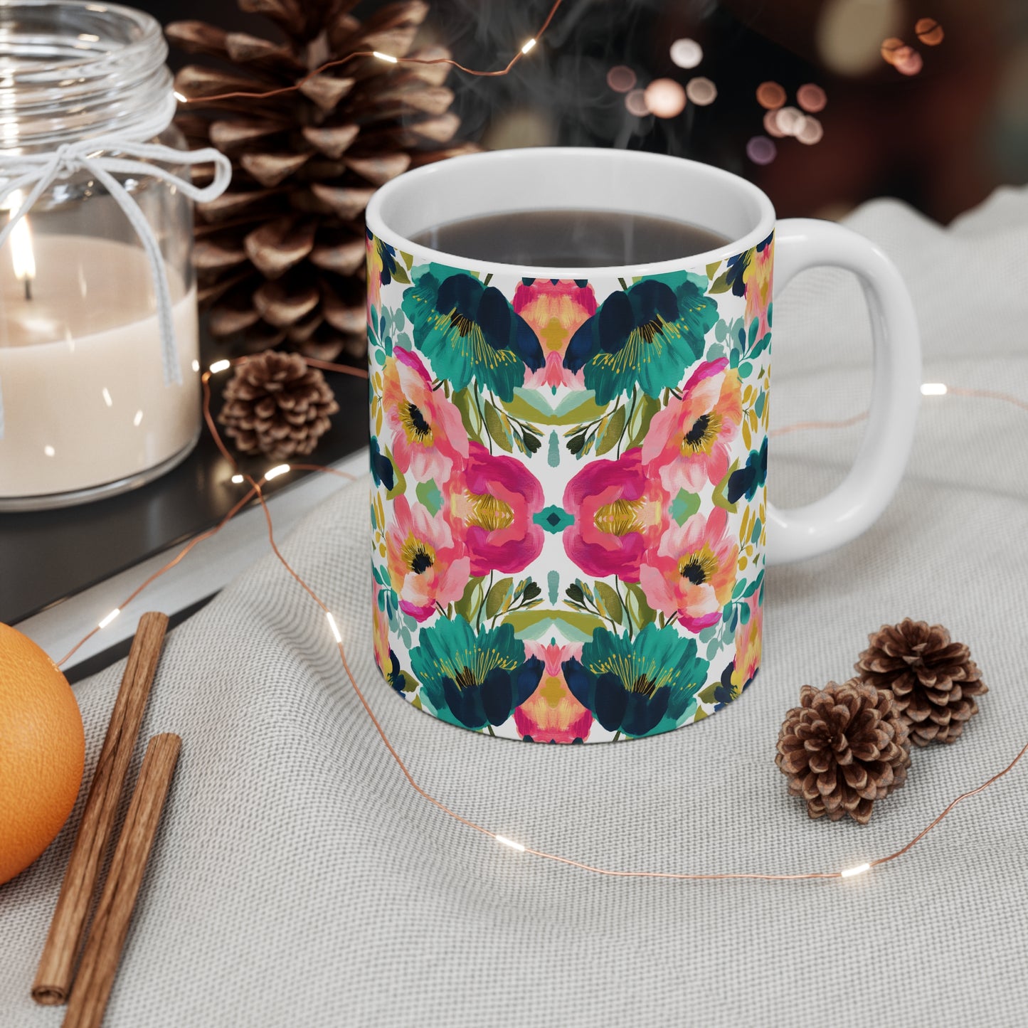 Painterly Petals Mug