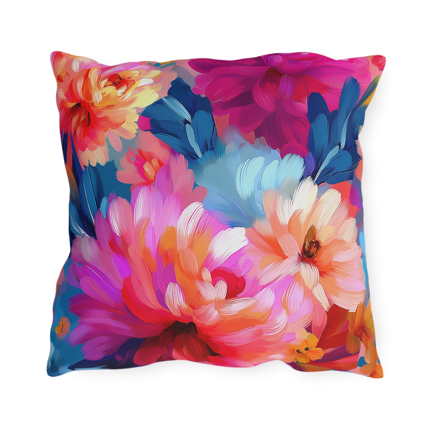 Painted Peonies II Outdoor Pillow