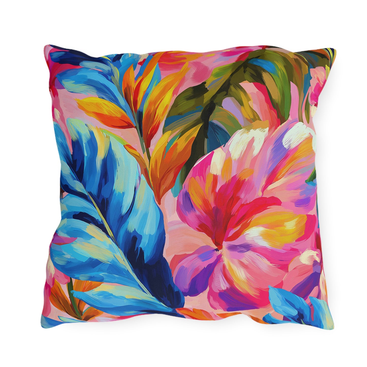 Painted Palms Outdoor Pillow