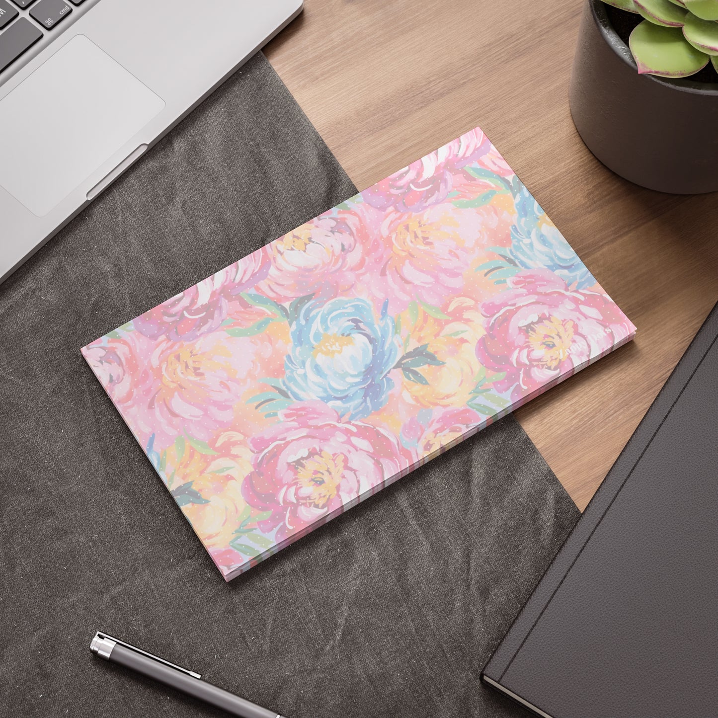 Peonies Dot Grid Giant Post-it® Note Pads