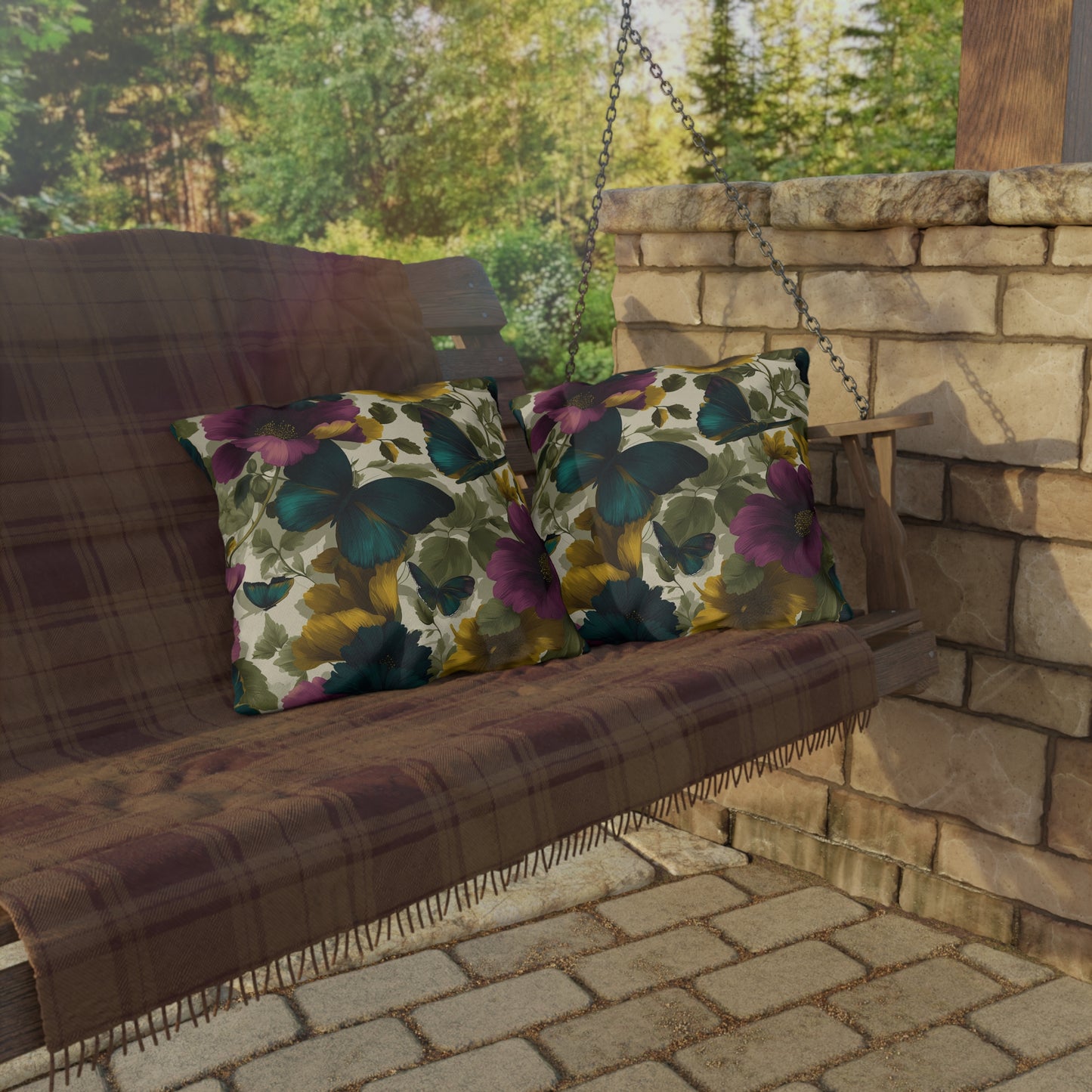 Butterfly Revelry Outdoor Pillow