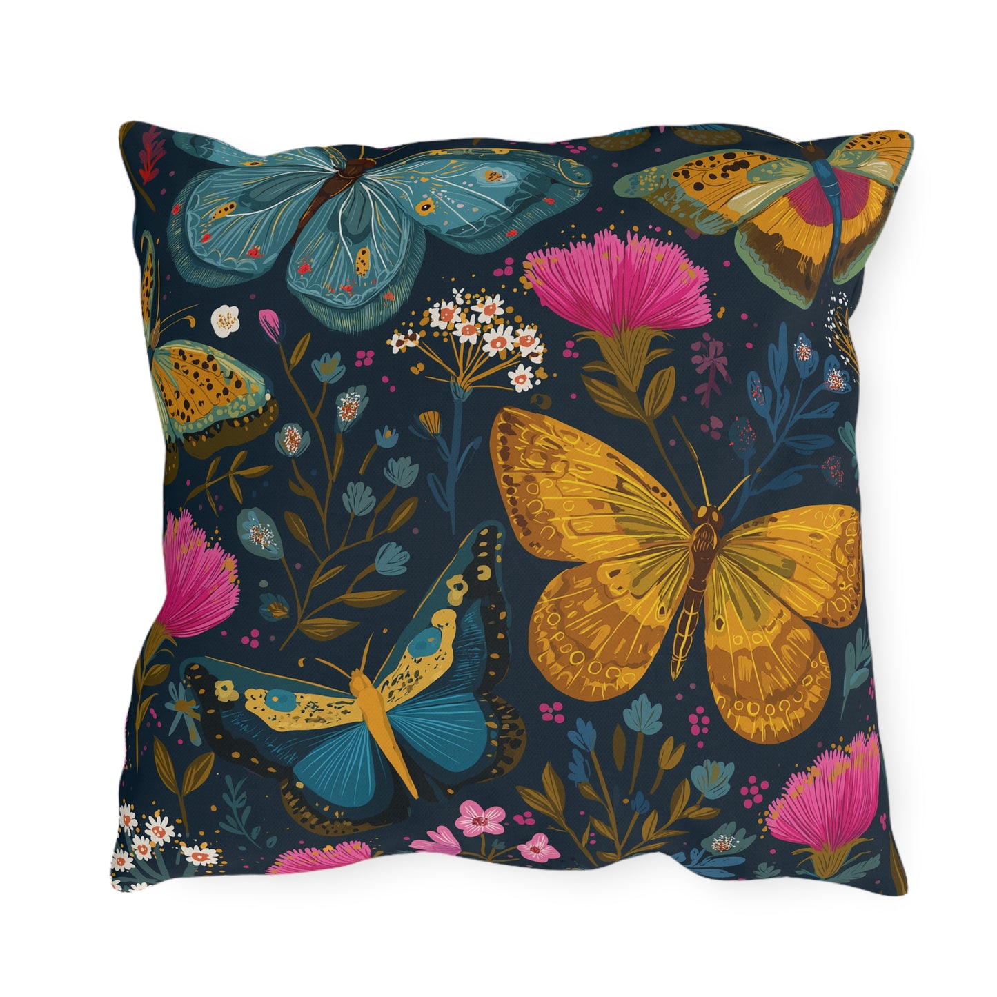 Midnight Meadow Outdoor Pillow