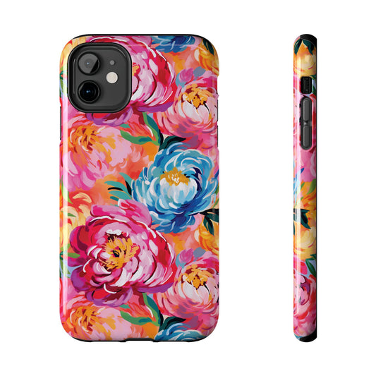 Painted Peonies iPhone Case