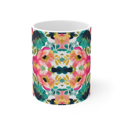 Painterly Petals Mug