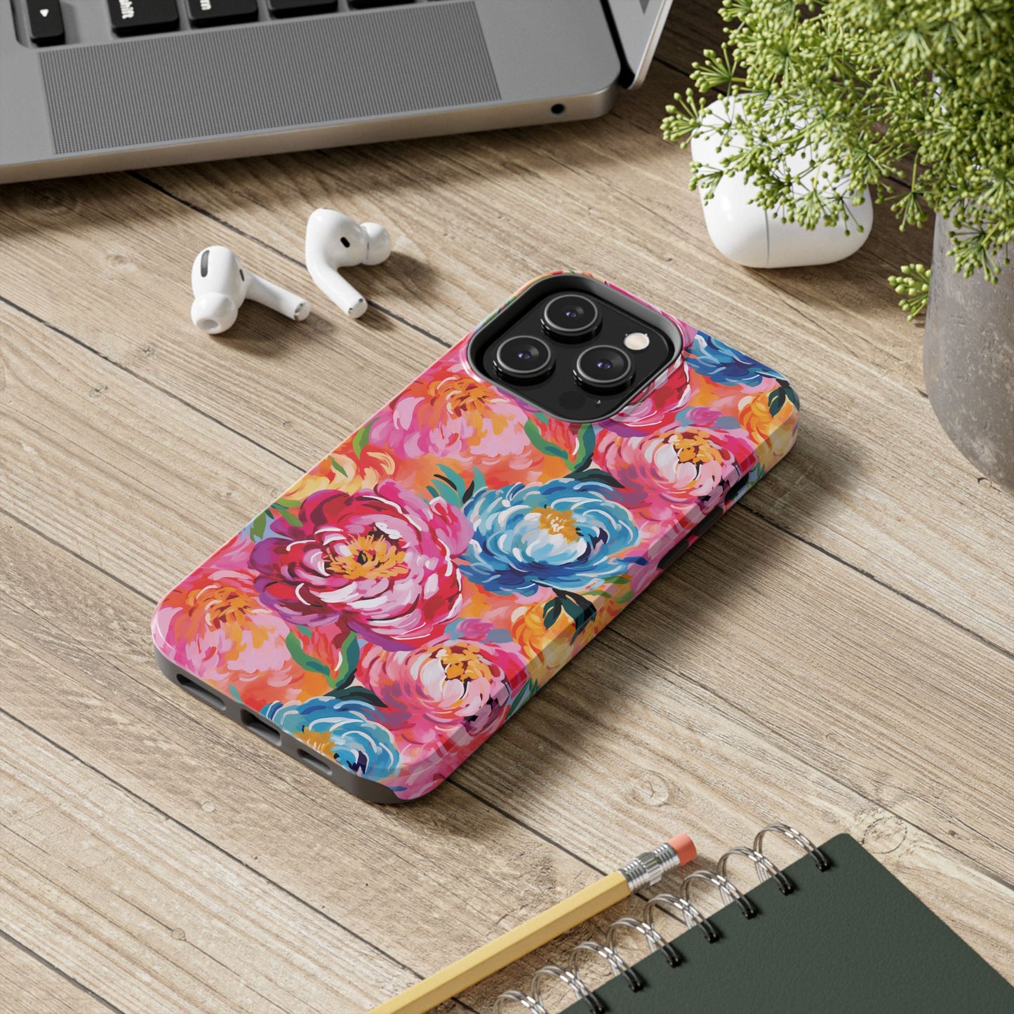 Painted Peonies iPhone Case