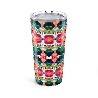 Painterly Petals Tumbler