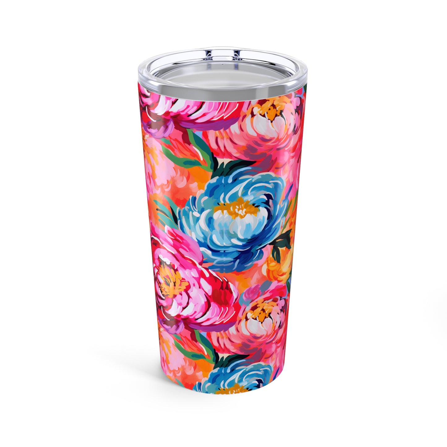 Painterly Peonies Tumbler