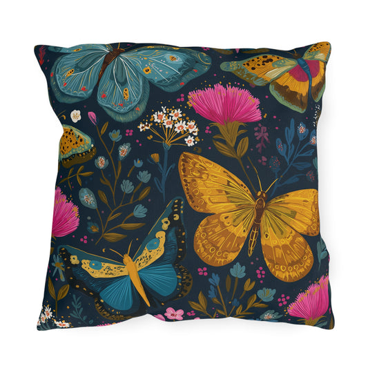 Midnight Meadow Outdoor Pillow