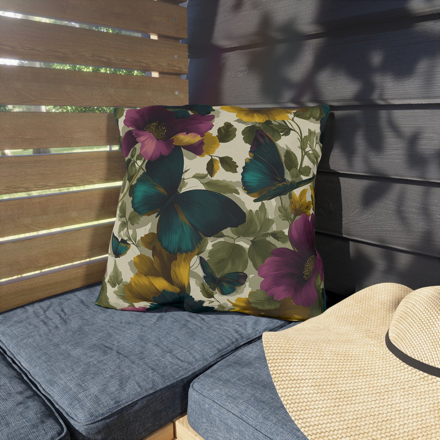 Butterfly Revelry Outdoor Pillow