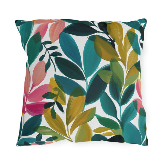 Painterly Palms Outdoor Pillow