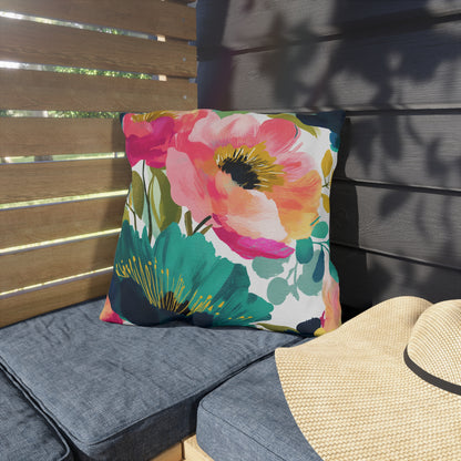 Radiant Blooms Outdoor Pillows