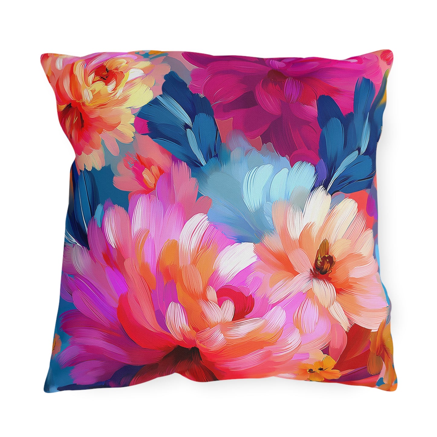 Painted Peonies II Outdoor Pillow