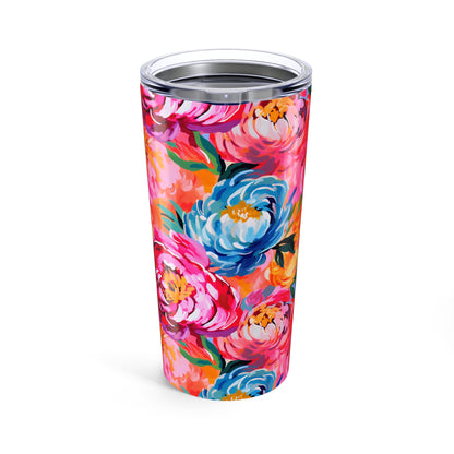 Painterly Peonies Tumbler