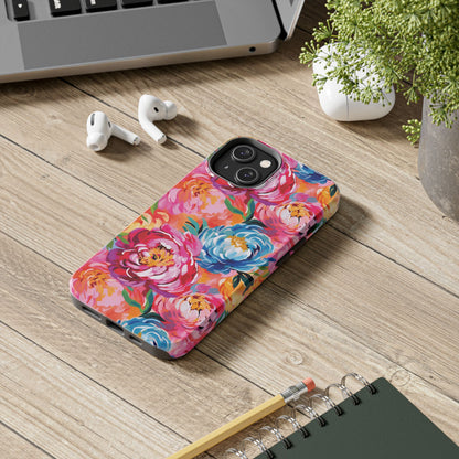 Painted Peonies iPhone Case