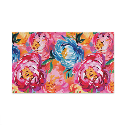 Painted Peonies Hand Towel