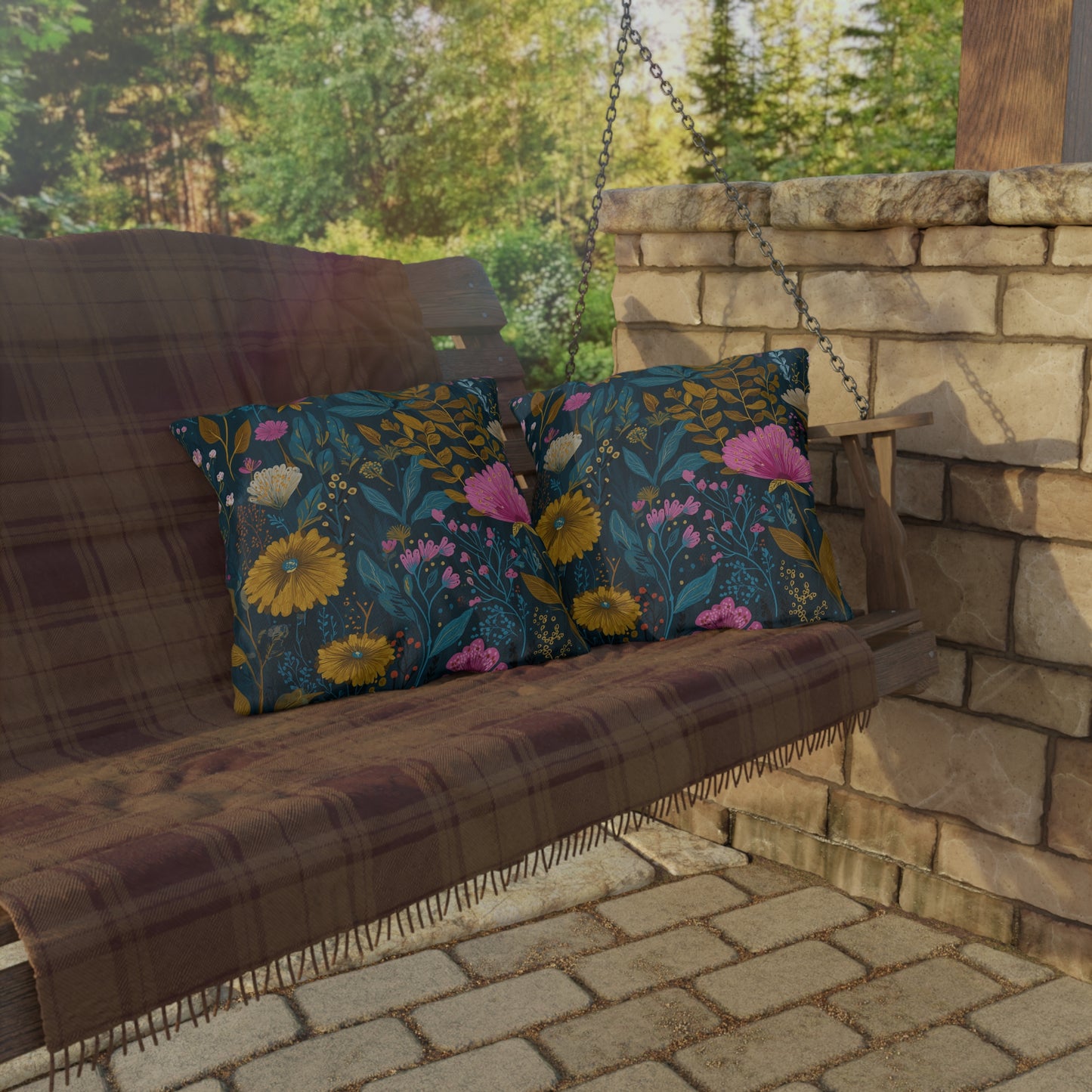 Twilight Garden Outdoor Pillow