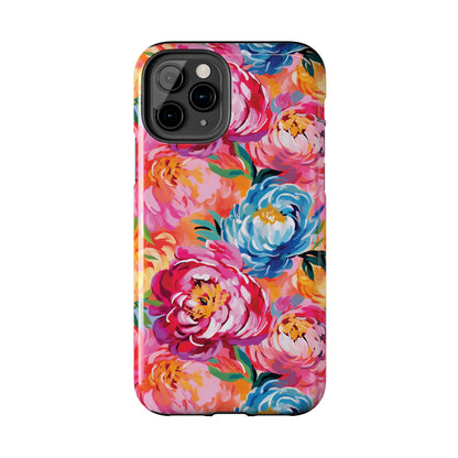 Painted Peonies iPhone Case