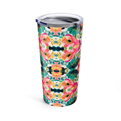 Painterly Petals Tumbler
