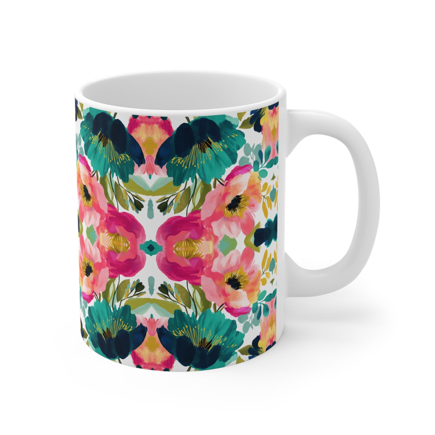 Painterly Petals Mug