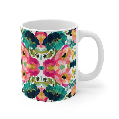 Painterly Petals Mug
