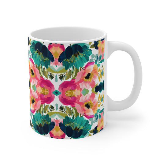 Painterly Petals Mug