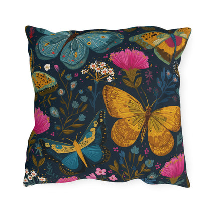 Midnight Meadow Outdoor Pillow