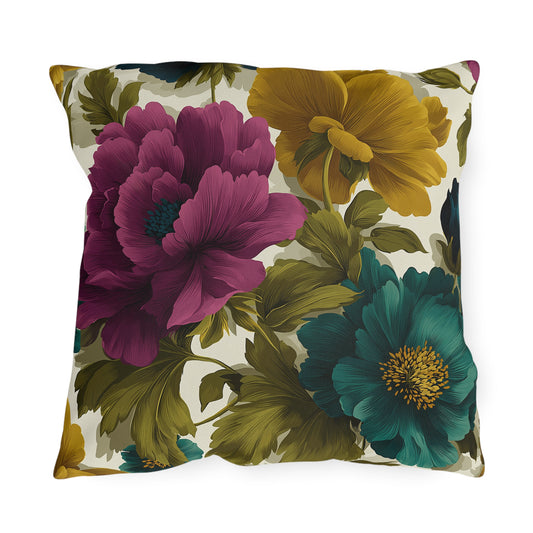 Regal Bloom Outdoor Pillow