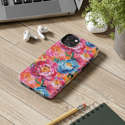 Painted Peonies iPhone Case