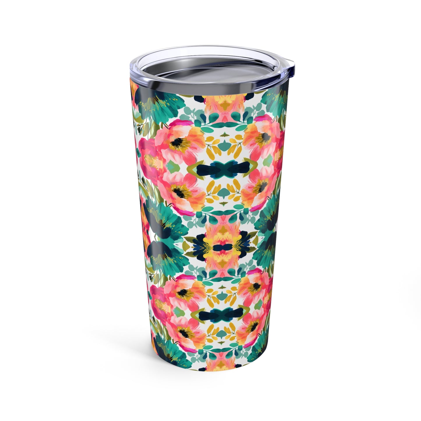 Painterly Petals Tumbler