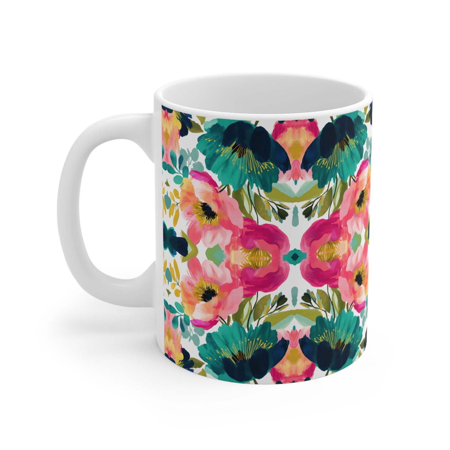 Painterly Petals Mug