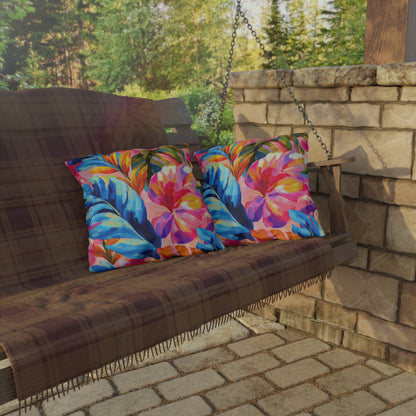 Painted Palms Outdoor Pillow