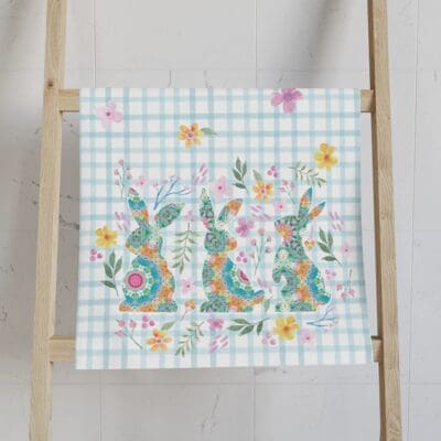 Blooming Bunnies Hand Towel