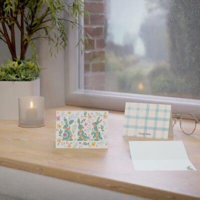 Blooming Bunnies Stationery Set - 10 Cards and Envelopes