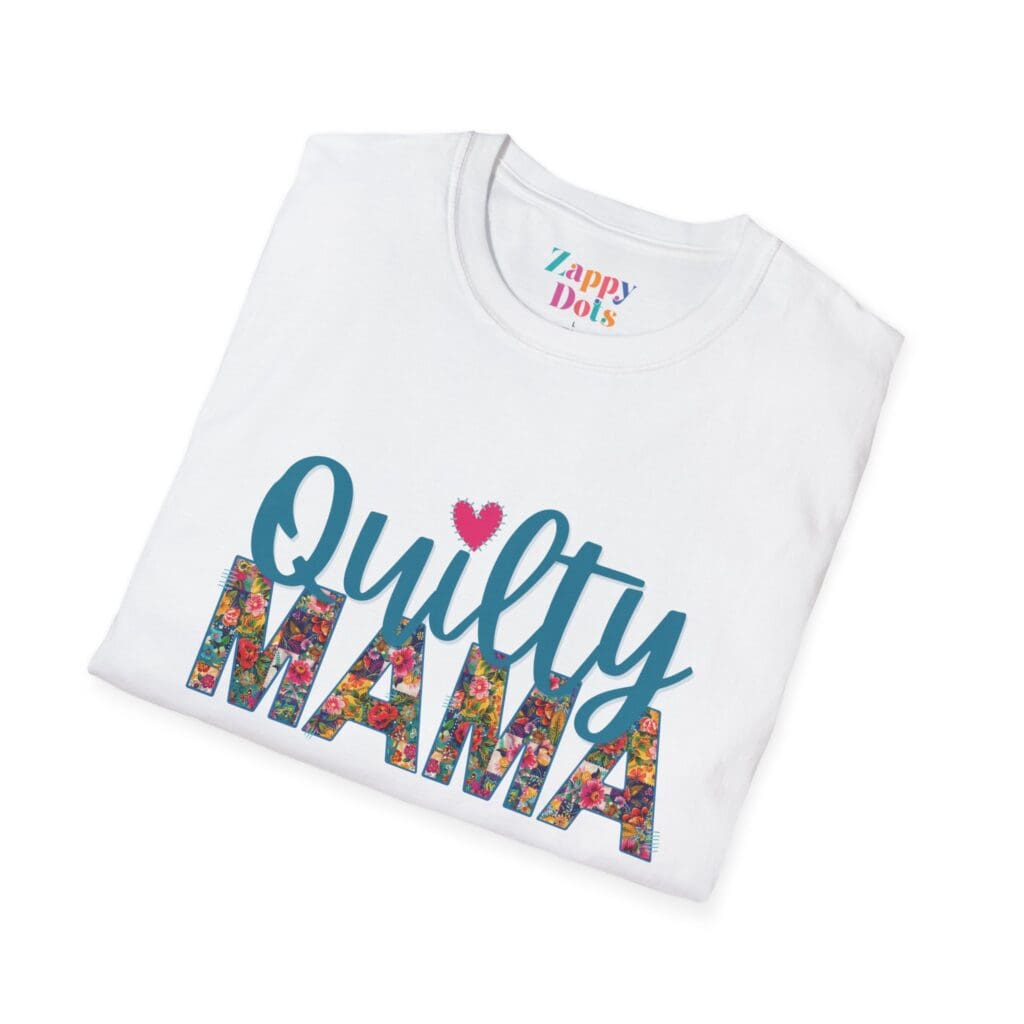 Quilty Mama T-Shirt - Zappy Dots