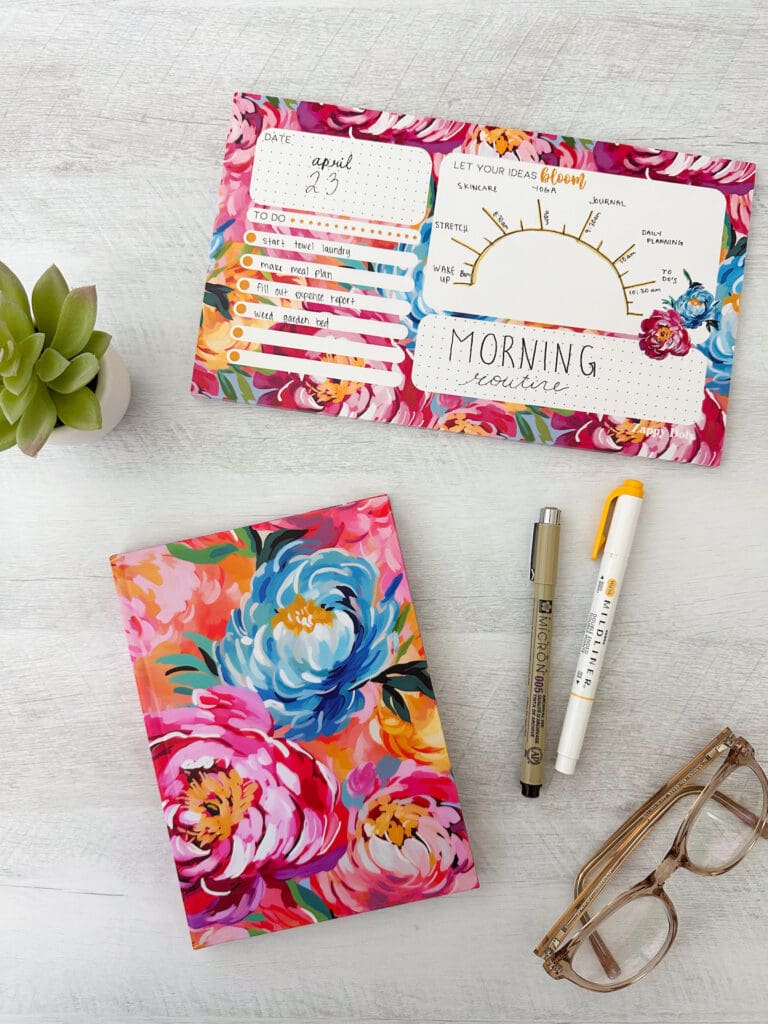 Peonies Note Pad and Journal