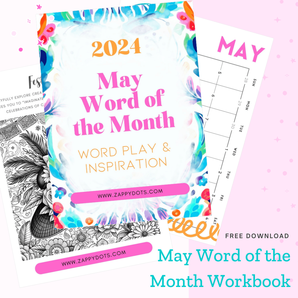 May word of the month workbook